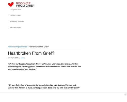 Heartbroken From Grief? – Recover From Grief